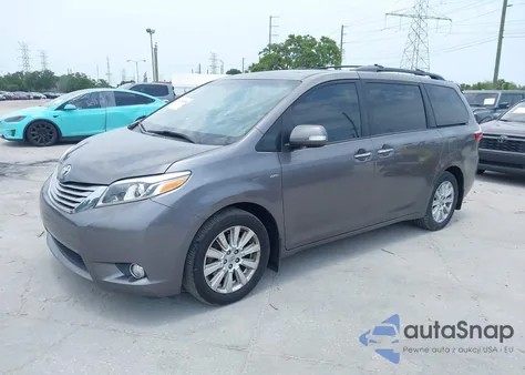 2017 Toyota Sienna Limited Premium 7 Passenger z USA, uszkodzony, nr VIN 5TDDZ3DC6HS147381
